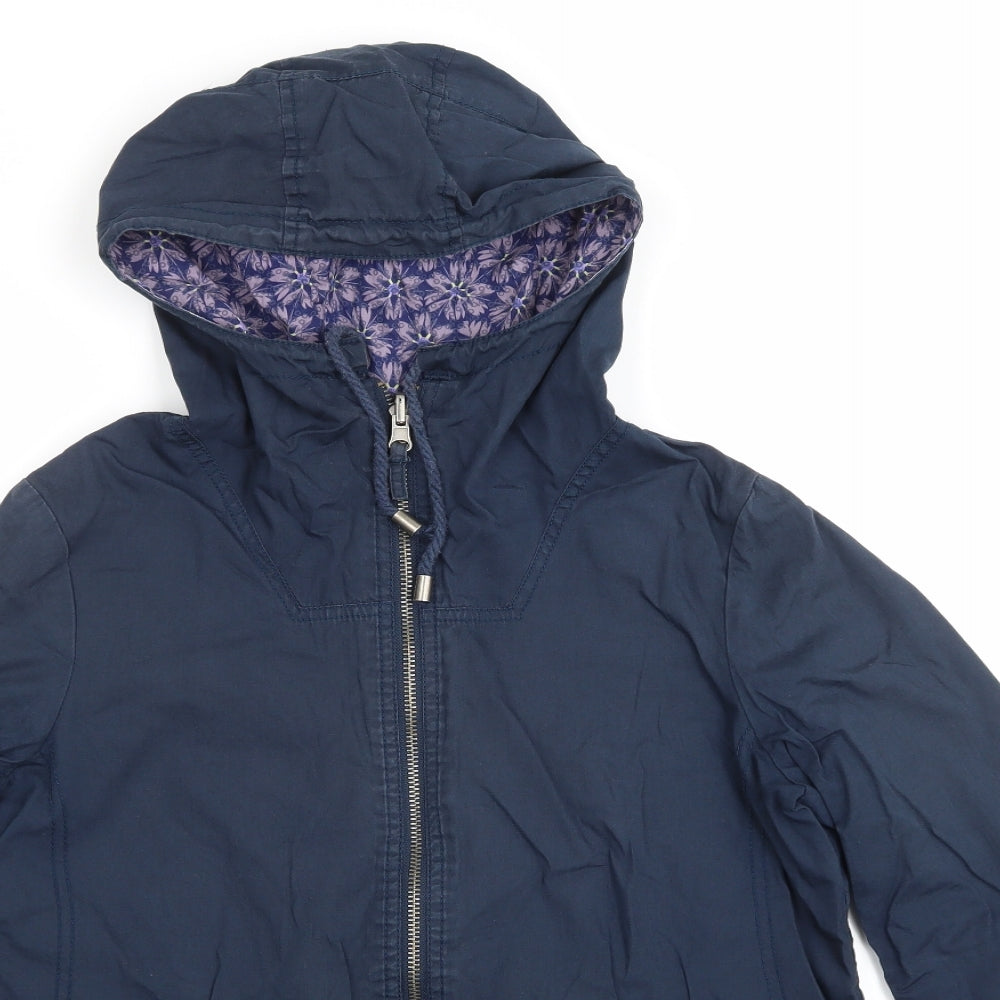 Preworn Womens Blue   Windbreaker Coat Size S