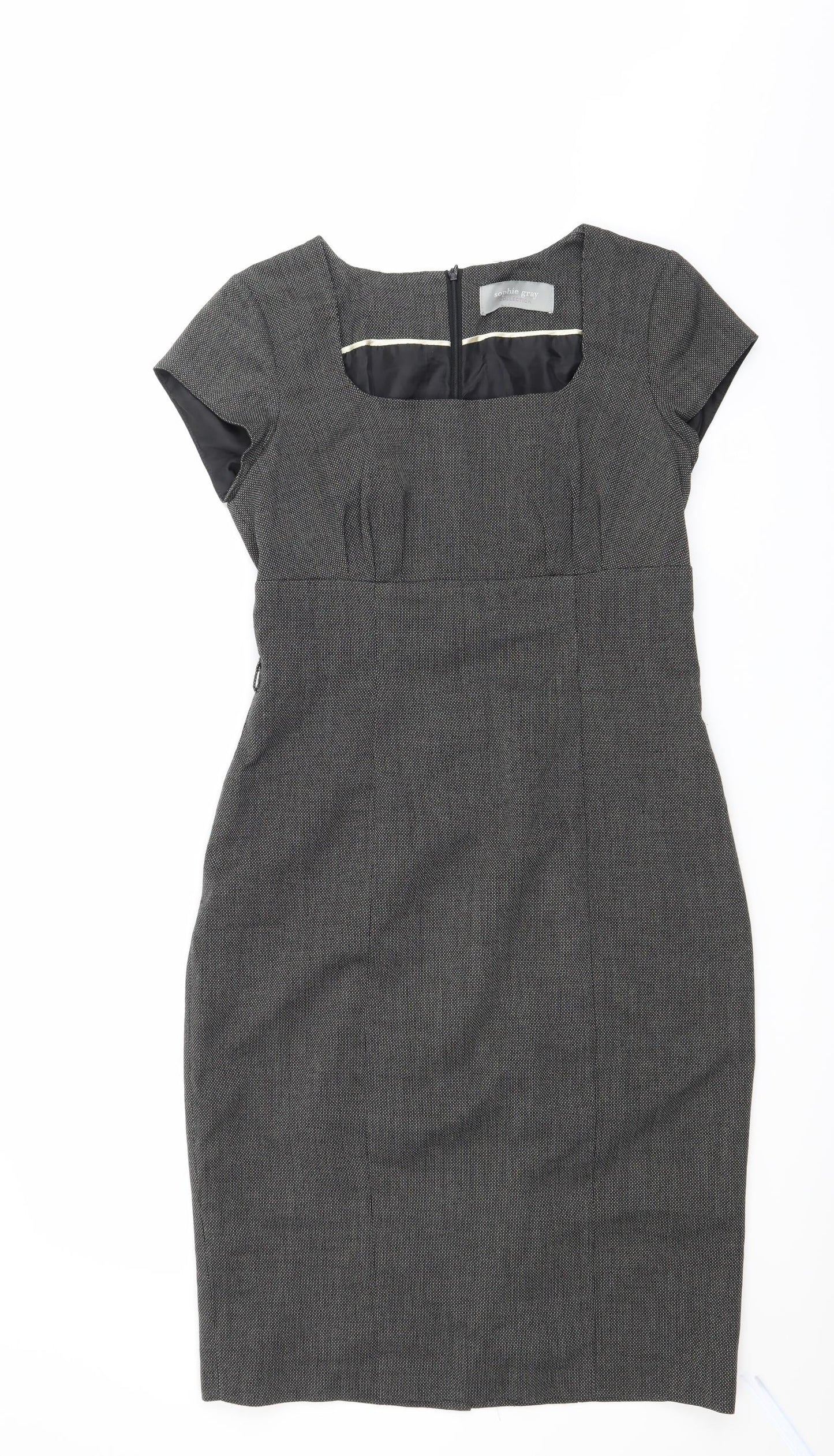 Sophie Grey Womens Grey   A-Line  Size 10