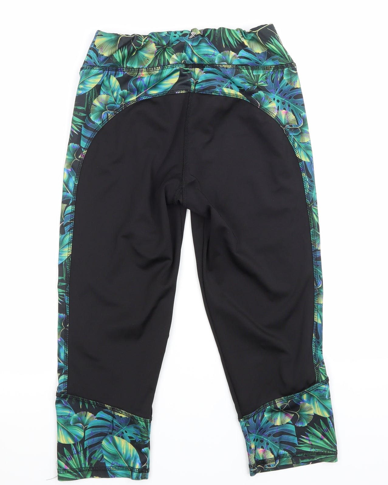 Preloved Active Womens Black Floral  Athletic Shorts Size 10 - Back