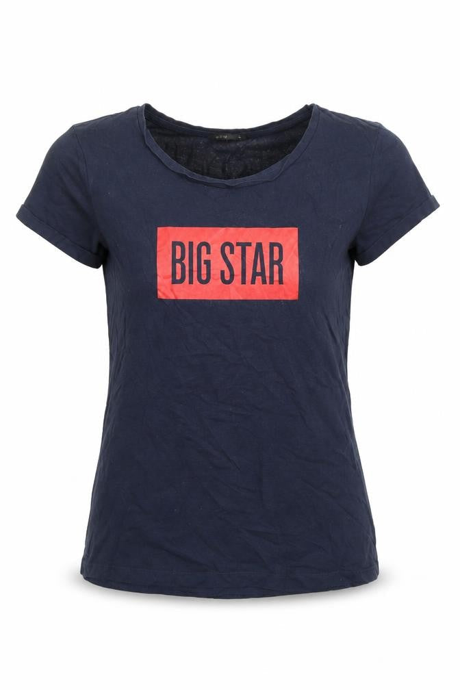 BIG STAR Womens Blue   Basic T-Shirt Size L