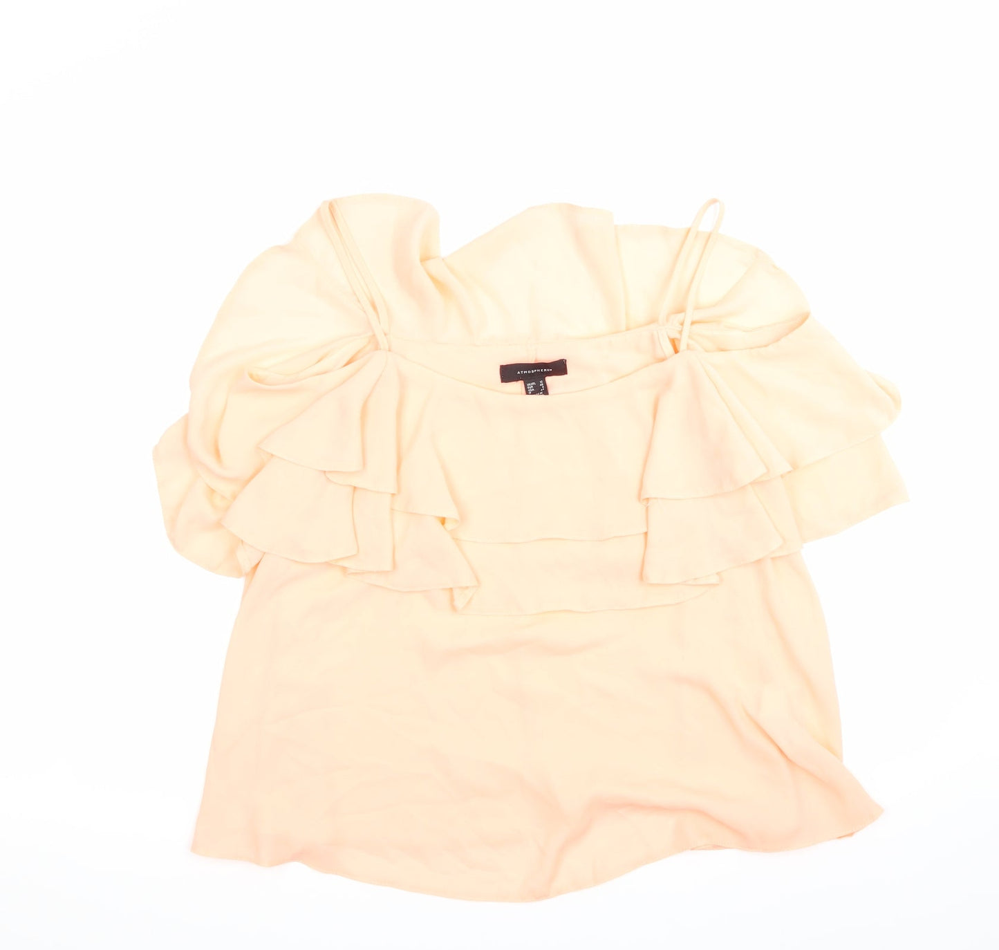 Atmosphere Womens Orange   Basic Blouse Size 12