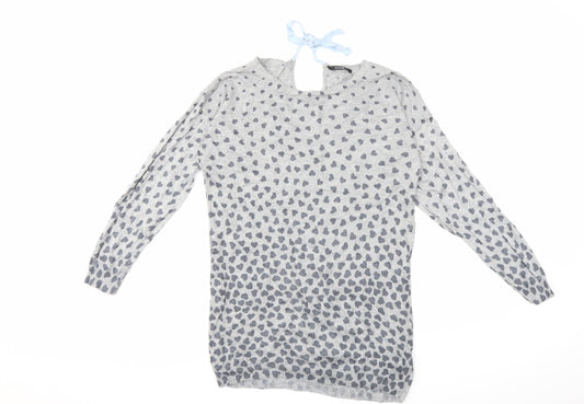 George Womens Grey  Knit Pullover Jumper Size 10