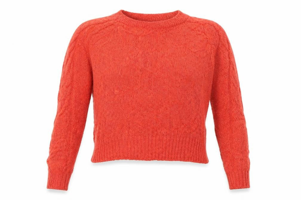 h&m  Womens Red  Knit Pullover Jumper Size S