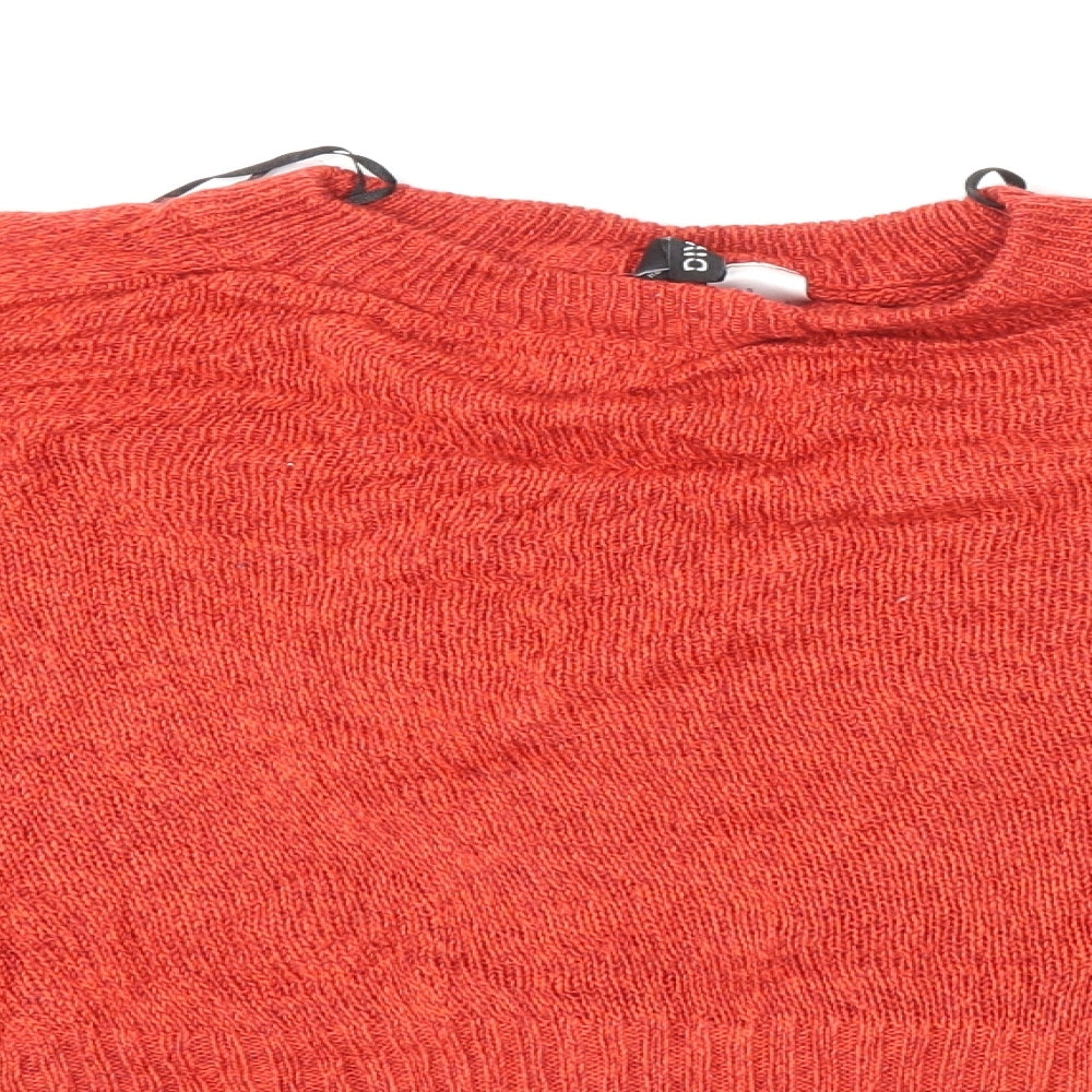 h&m  Womens Red  Knit Pullover Jumper Size S