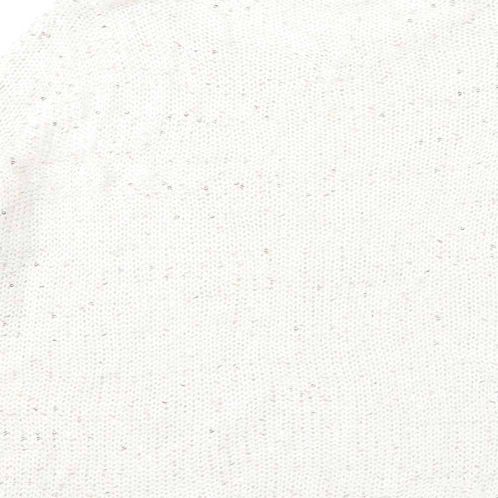 George Womens White  Knit Pullover Jumper Size 12