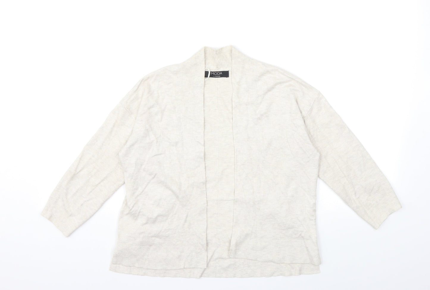 George Womens Beige  Knit Cardigan Jumper Size 10