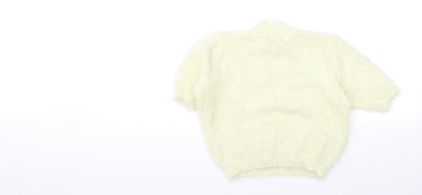 Atmosphere Womens Yellow  Knit Pullover Jumper Size 8