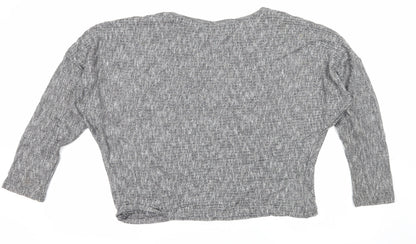 Back view of Select women’s grey knit jumper, size UK 12