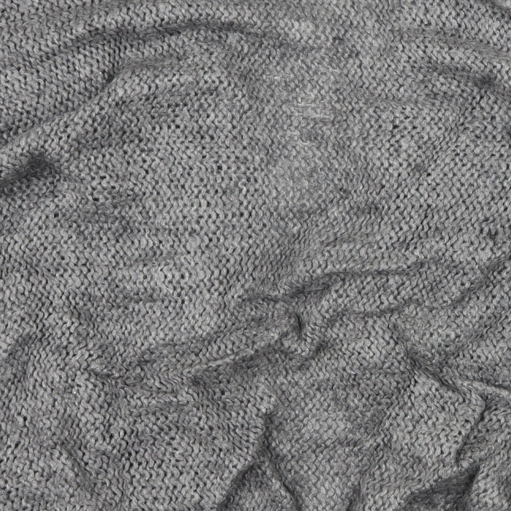 H&M Womens Grey  Knit Cardigan Jumper One Size