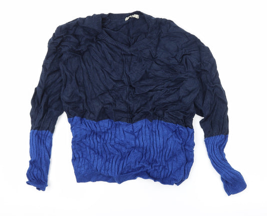 TU Womens Blue  Knit Pullover Jumper Size 14