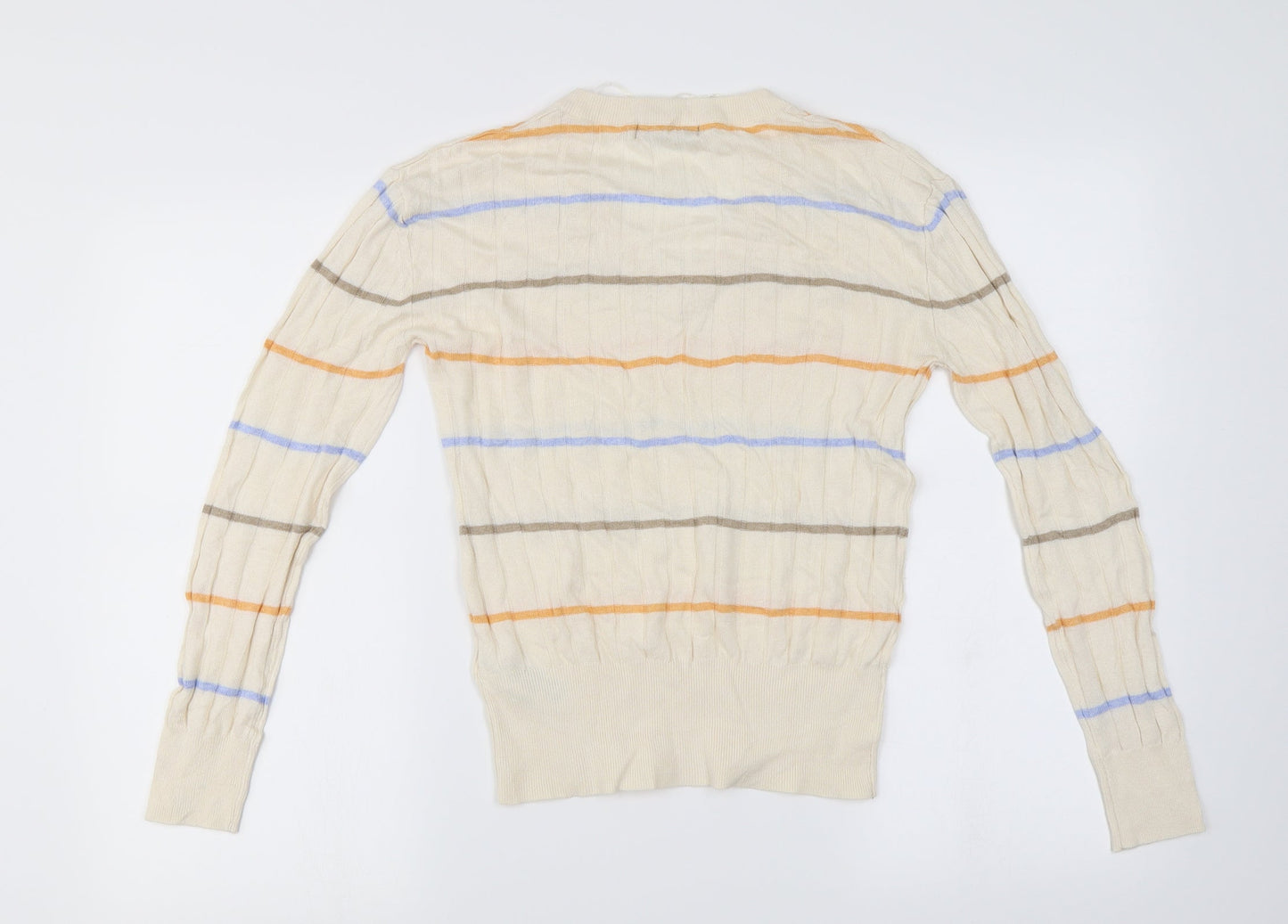 Marks and Spencer  Womens Ivory Striped  Pullover Jumper Size S