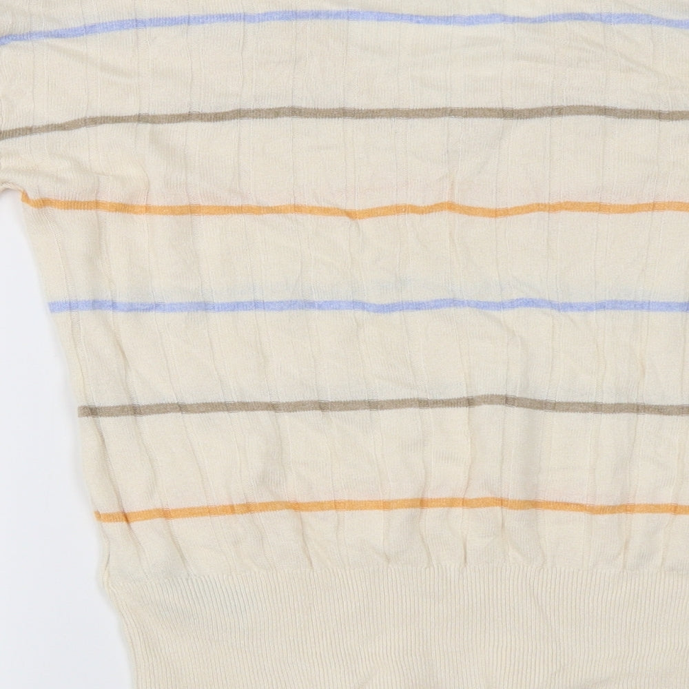 Marks and Spencer  Womens Ivory Striped  Pullover Jumper Size S