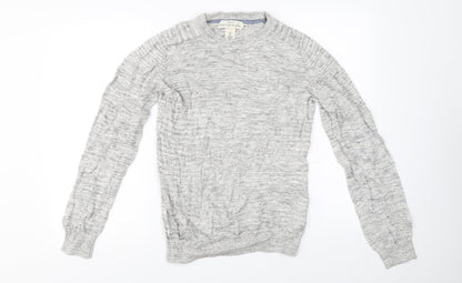 Additional front view of L.O.G.G women’s grey jumper, size S