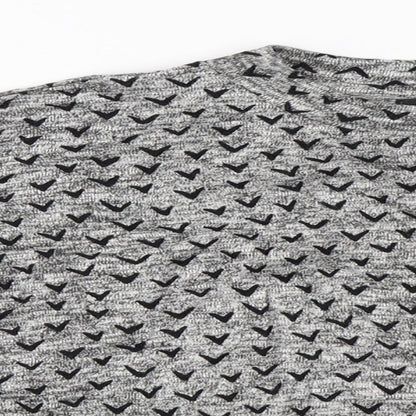 Close-up detail of Next women’s grey jumper, size UK 12