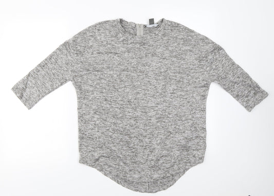 Primark Womens Grey   Henley Jumper Size S
