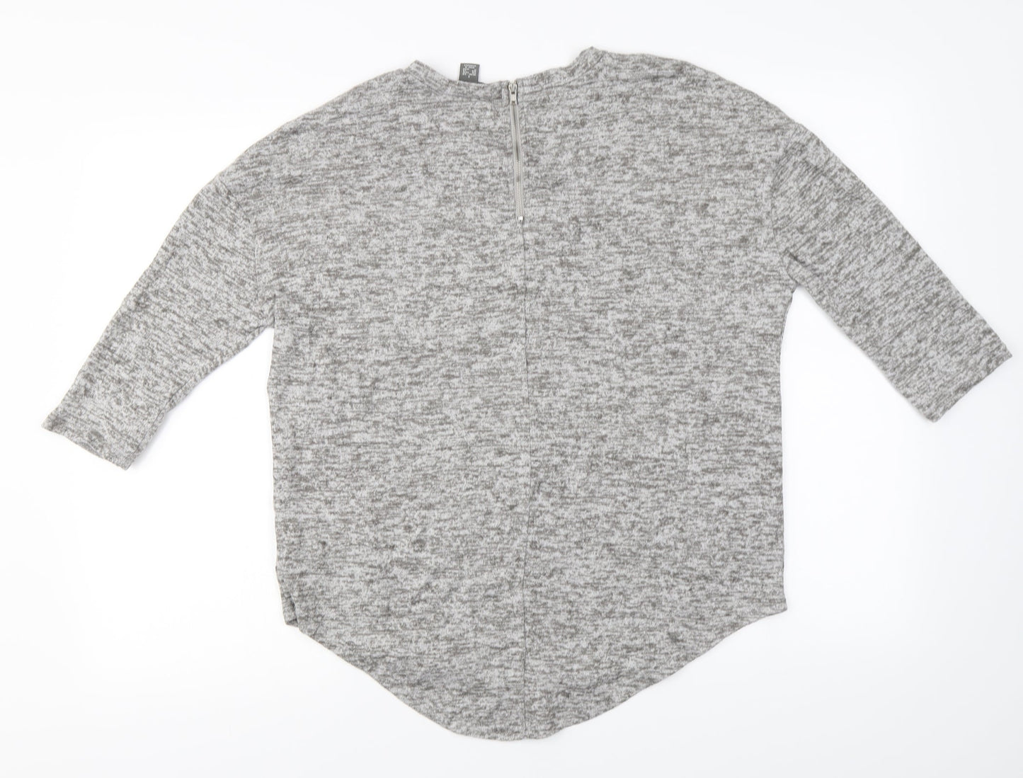 Primark Womens Grey   Henley Jumper Size S
