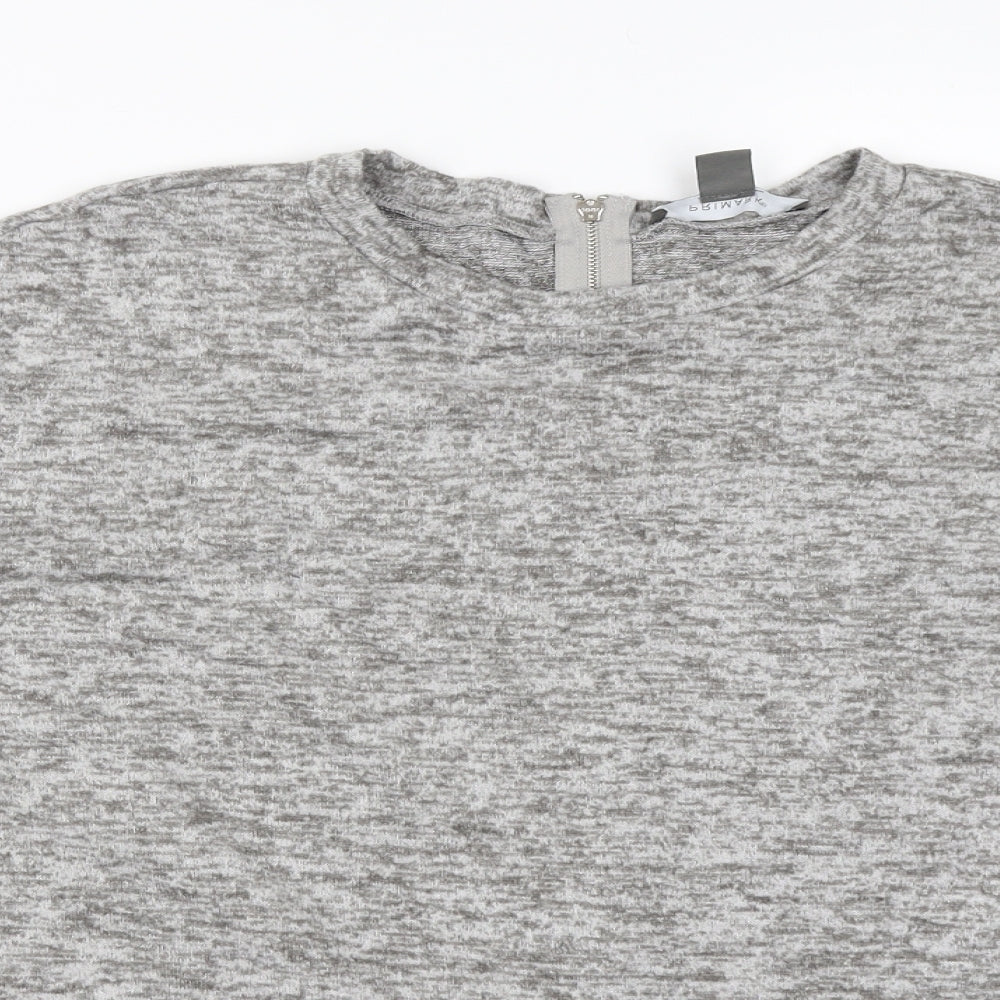 Primark Womens Grey   Henley Jumper Size S