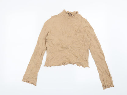 Additional front view of Pull&Bear women’s beige jumper, size S