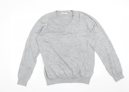 Additional front view of Open men’s grey jumper, size XL