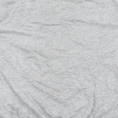 Brand and care label for Open men’s grey jumper, size XL
