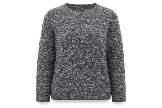 Front view of Atmosphere women’s grey jumper, size UK 12