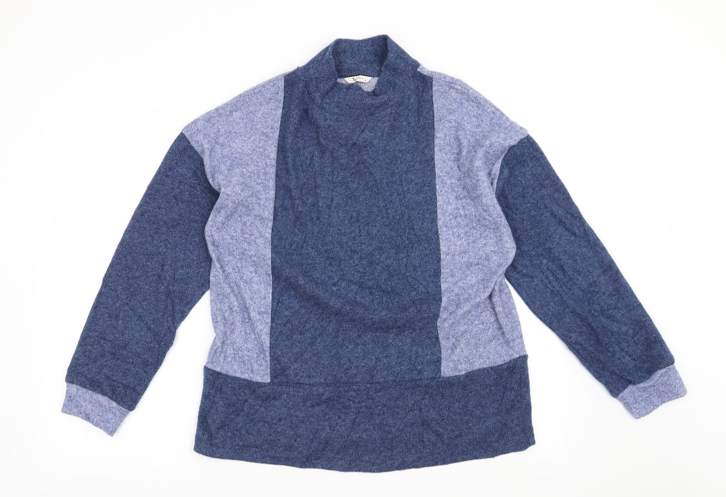 TU Womens Blue Striped  Pullover Jumper Size 10