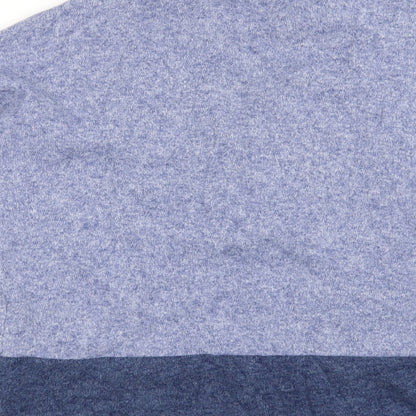 Brand and care label for Tu women’s blue striped jumper, size UK 10