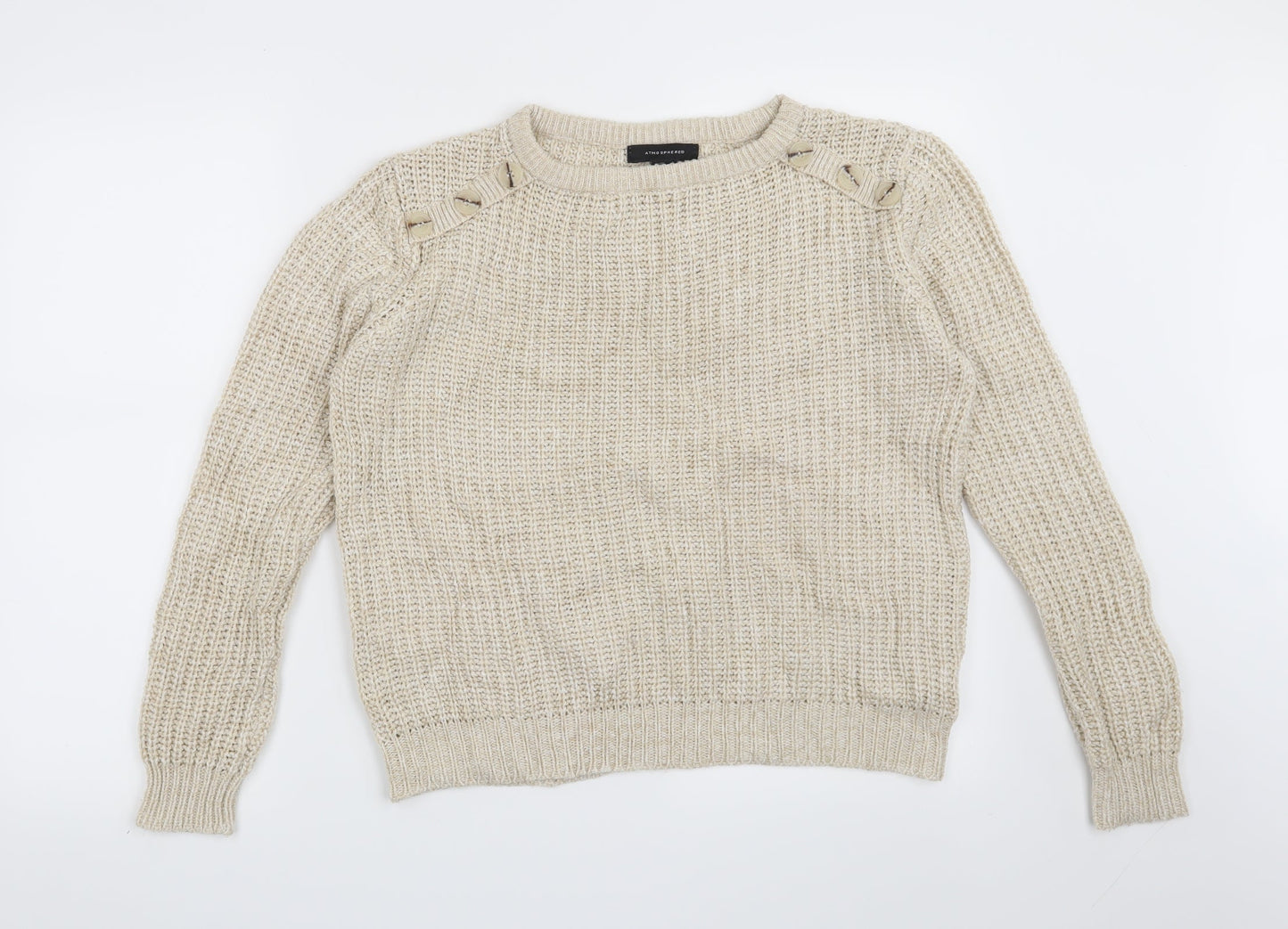 Atmosphere Womens Beige   Pullover Jumper Size 8