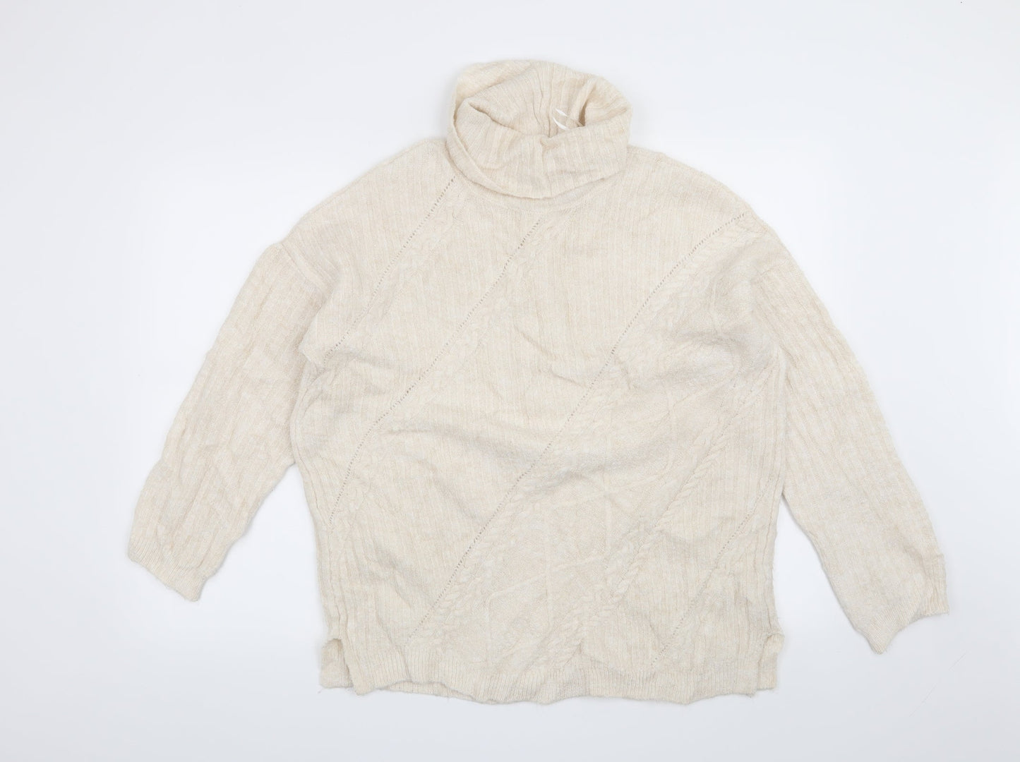 F&F Womens Beige   Pullover Jumper Size 12