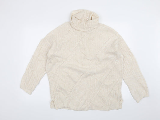 F&F Womens Beige   Pullover Jumper Size 12