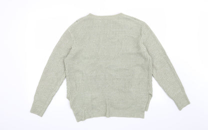 Back view of Peacocks women’s green jumper, size S