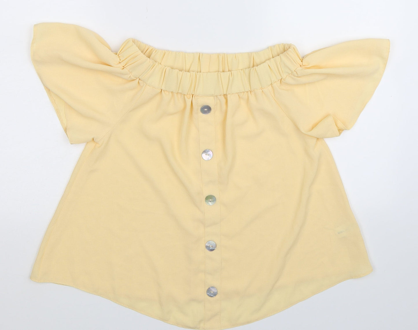 Select Womens Beige   Basic Blouse Size 8
