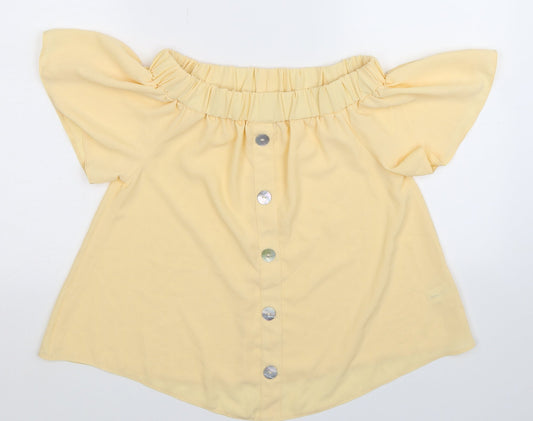 Select Womens Beige   Basic Blouse Size 8