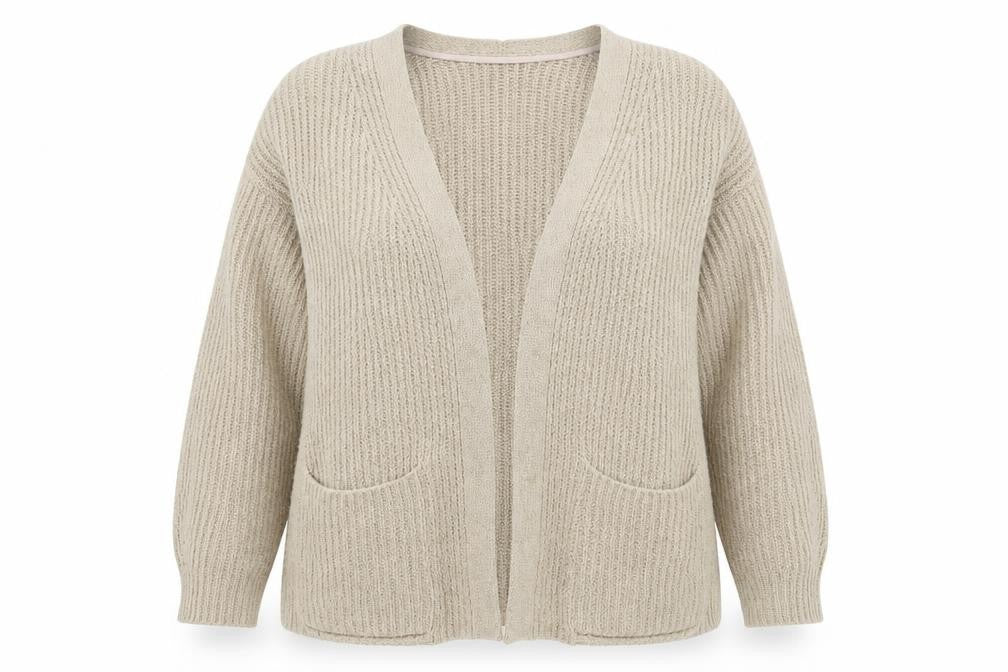 Primark Womens Grey  Knit Cardigan Jumper Size 16