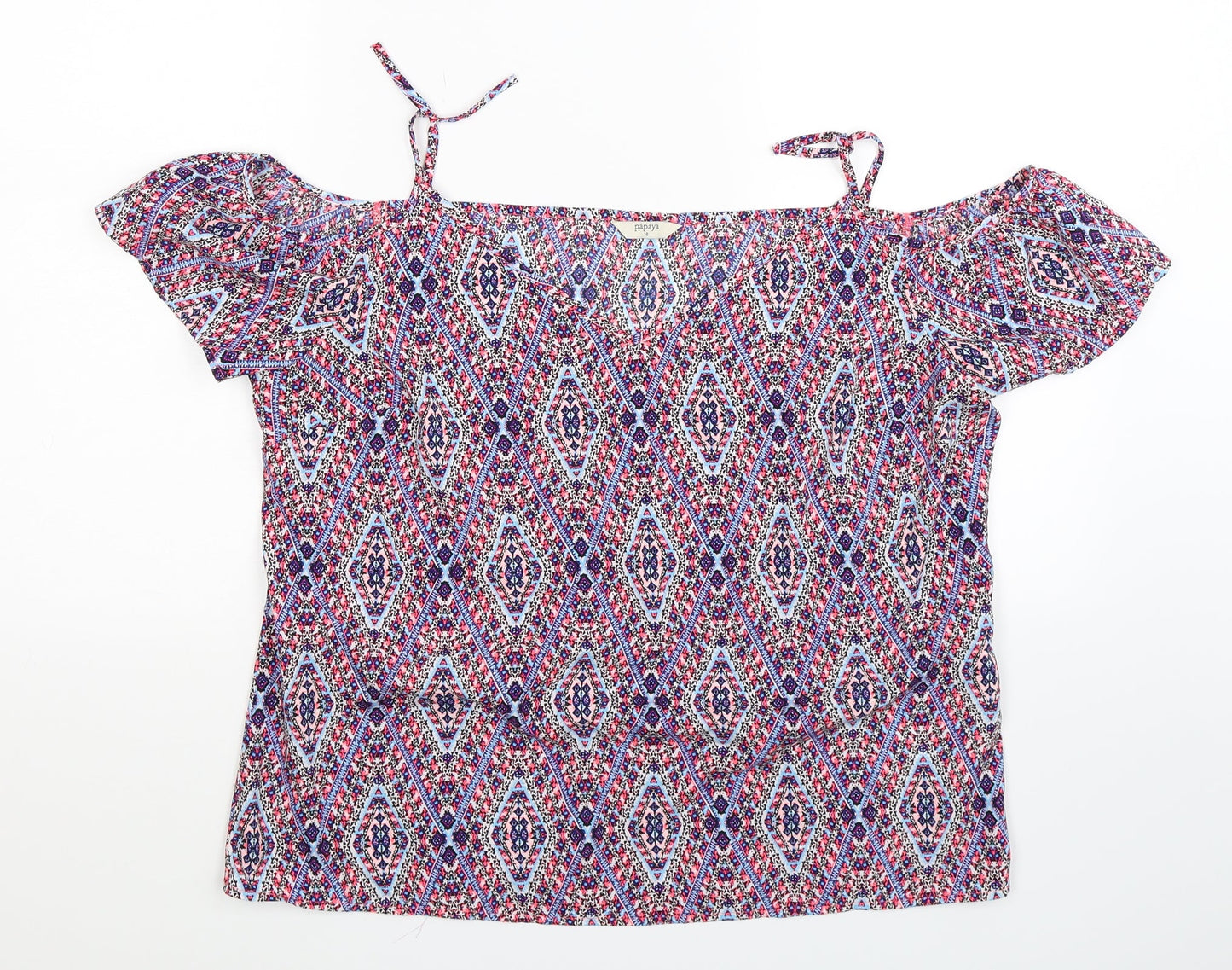 Papaya Womens Multicoloured   Basic T-Shirt Size 16