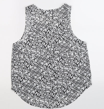 Back view of Atmosphere women’s white basic tank, size UK 10