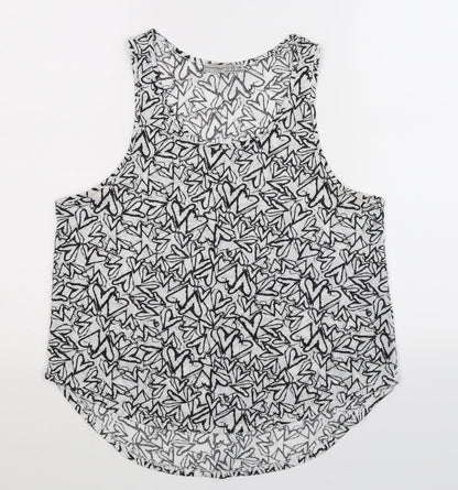 Additional front view of Atmosphere women’s white basic tank, size UK 10