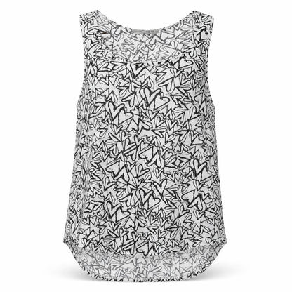Front view of Atmosphere women’s white basic tank, size UK 10