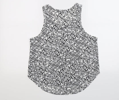 Back view of Atmosphere women’s white basic tank, size UK 10