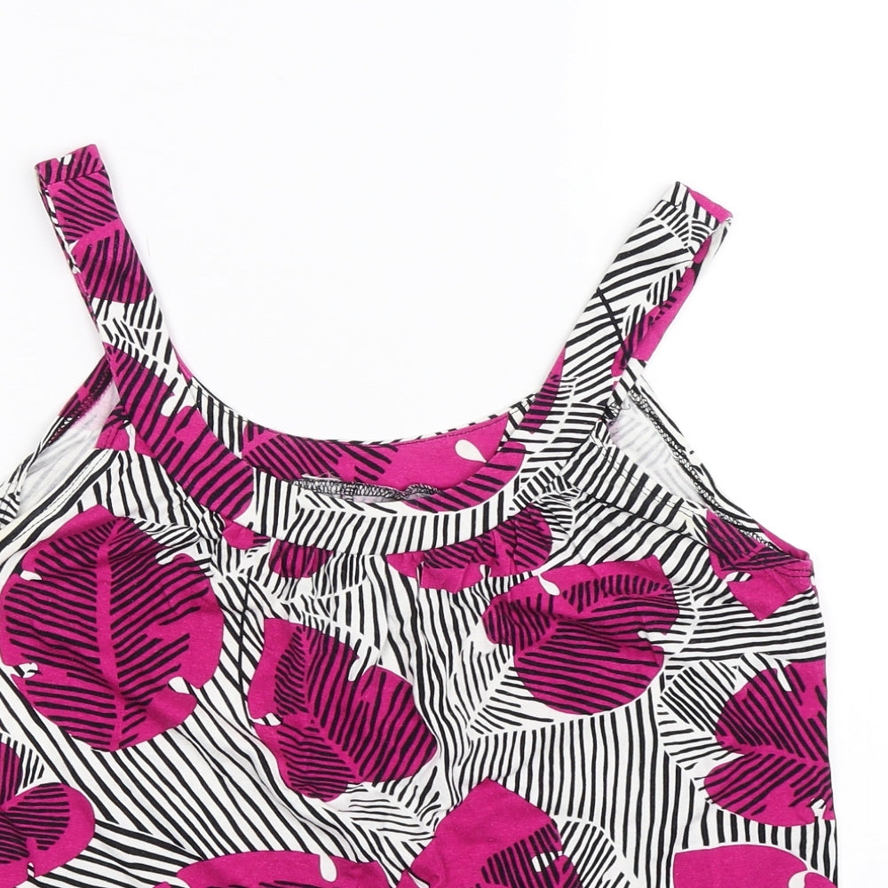 Wallis Womens Multicoloured Floral  Basic Tank Size 10