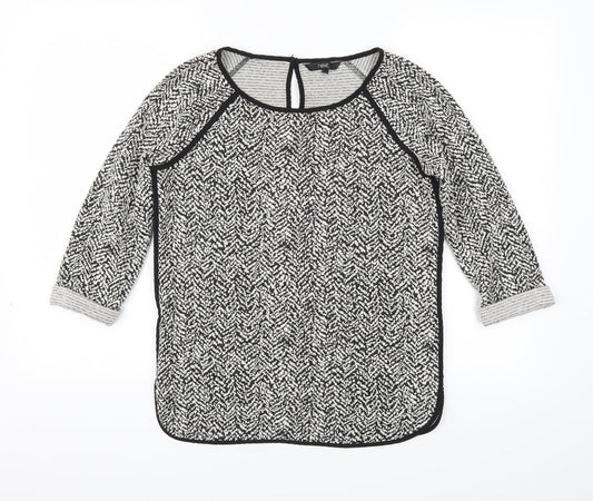 NEXT Womens Black Polka Dot  Pullover Jumper Size 8