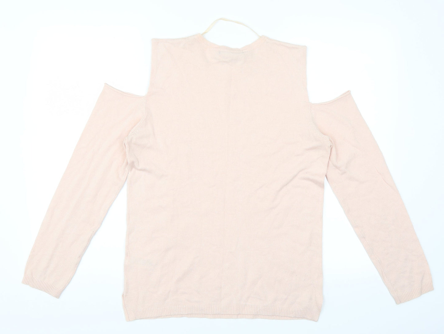 Atmosphere Womens Pink   Pullover Jumper Size 12  - cut out shoulders