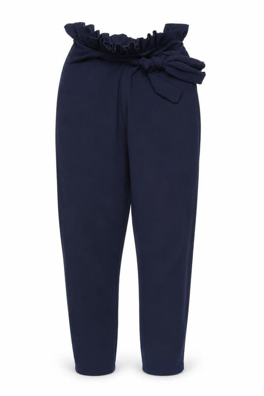 PRETTYLITTLETHING Womens Blue  Rayon Bloomer Trousers Size 6 L26 in
