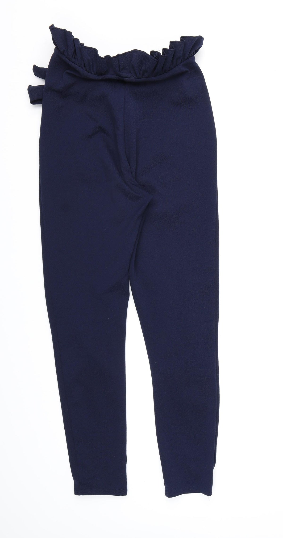 PRETTYLITTLETHING Womens Blue  Rayon Bloomer Trousers Size 6 L26 in