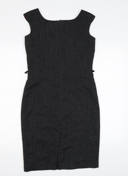 Next Womens Grey  Rayon A-Line  Size 6