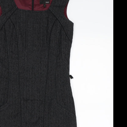 Next Womens Grey  Rayon A-Line  Size 6