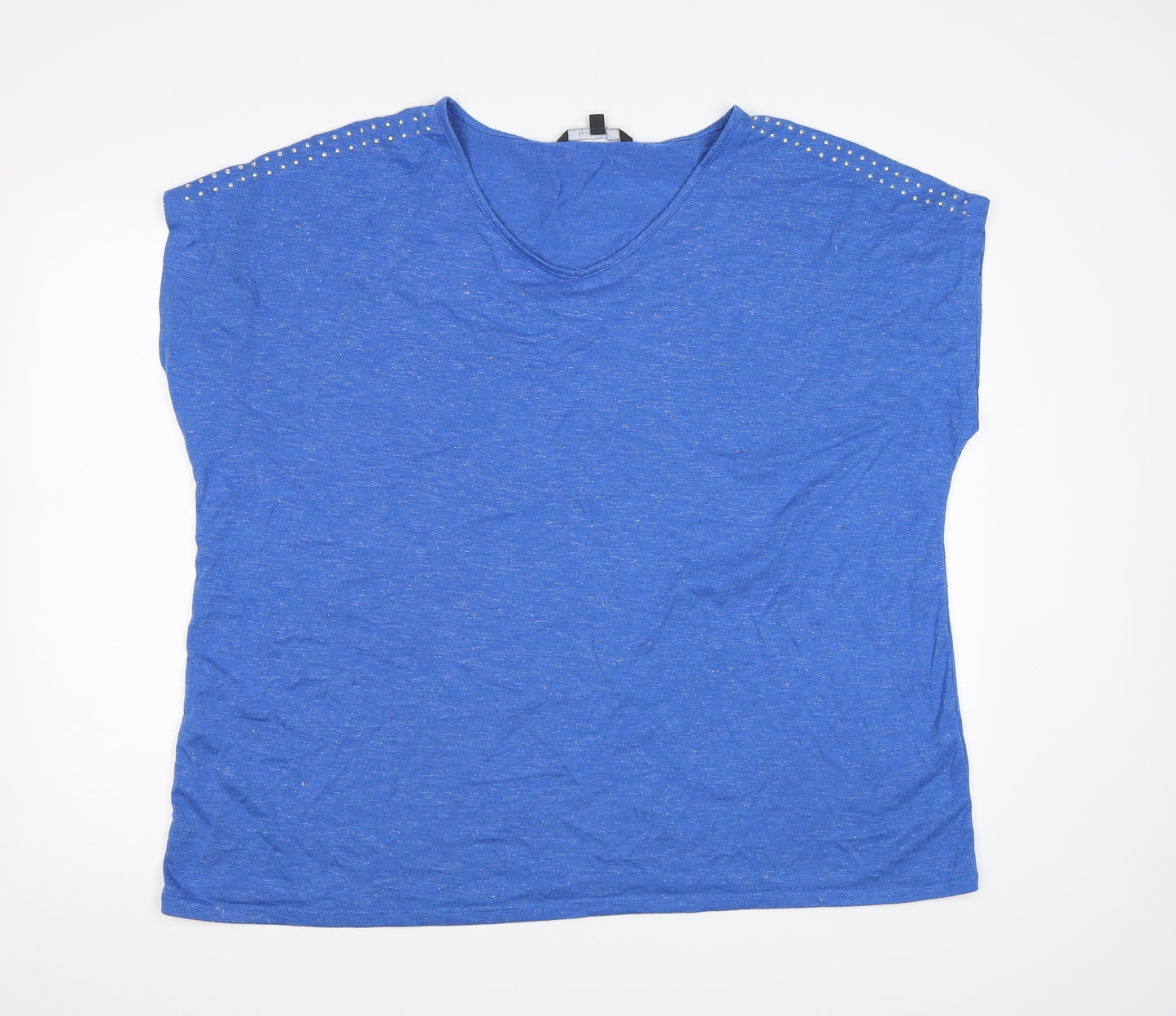 Preworn Womens Blue   Basic T-Shirt Size 24