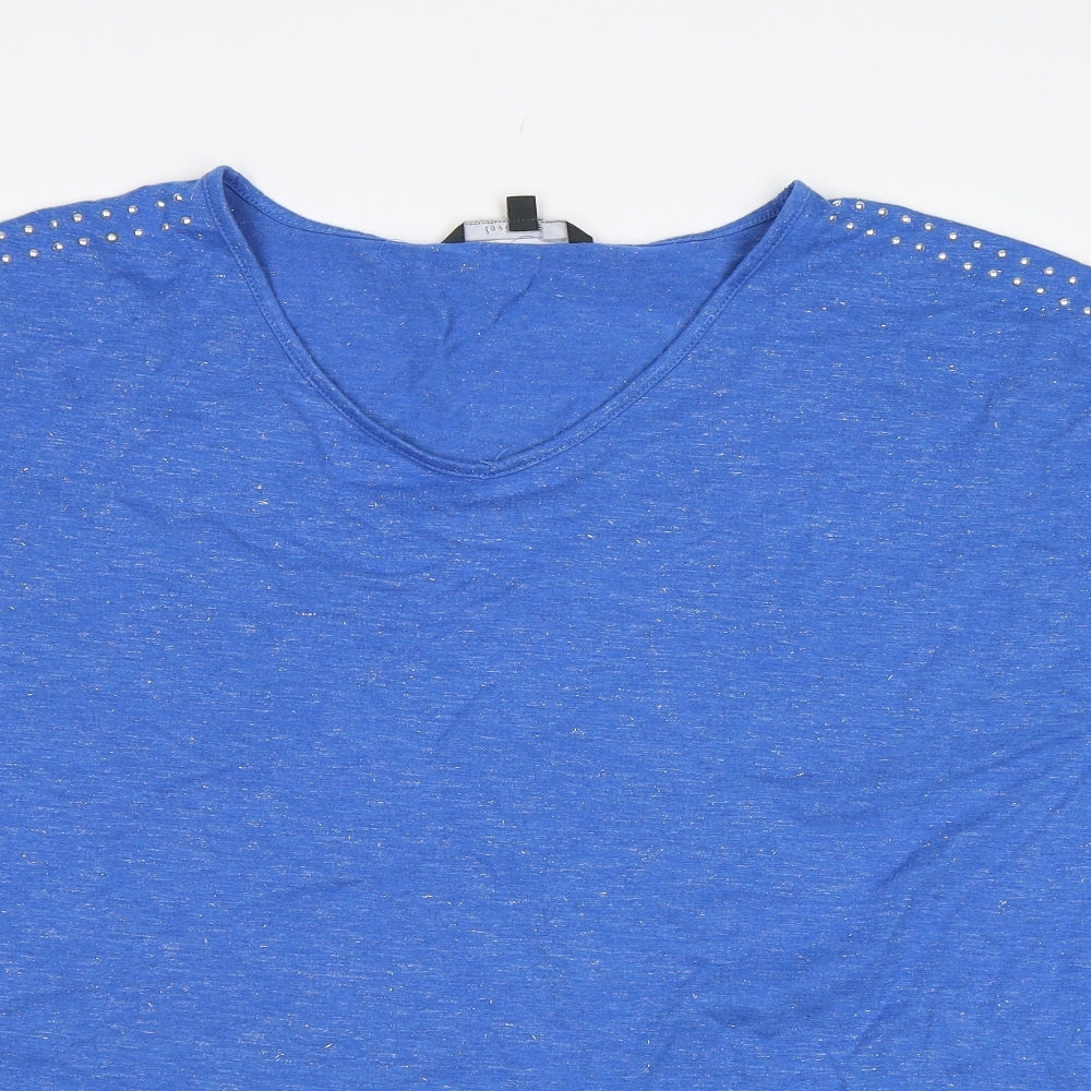 Preworn Womens Blue   Basic T-Shirt Size 24