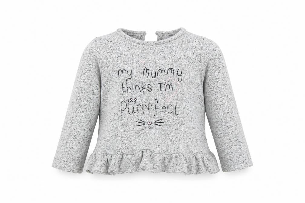 George Girls Grey   Basic T-Shirt Size 12-13 Years