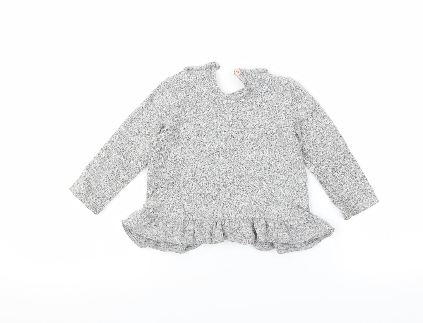 George Girls Grey   Basic T-Shirt Size 12-13 Years